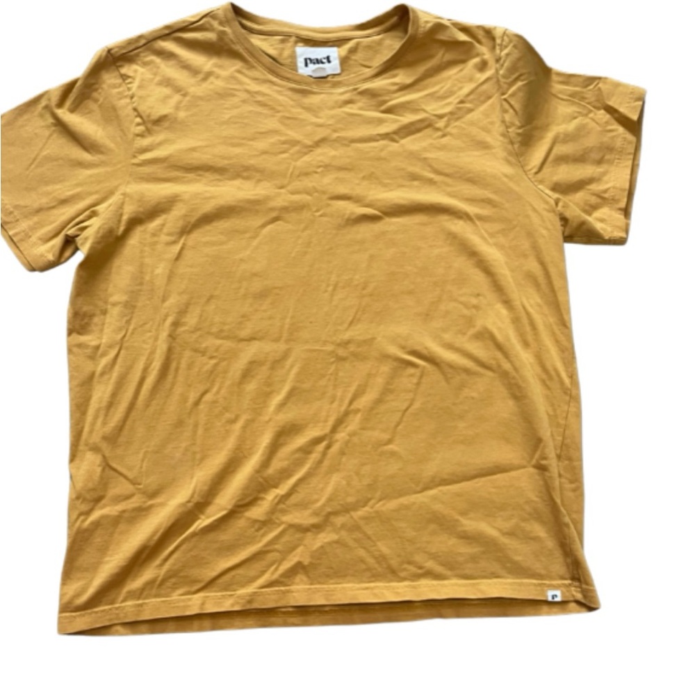 Pact Women’s 100% Organic Cotton Short Sleeve Mustard Tee